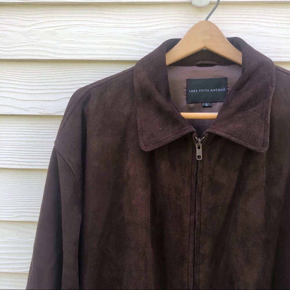 Men's Leather Saks Fifth Avenue Jacket